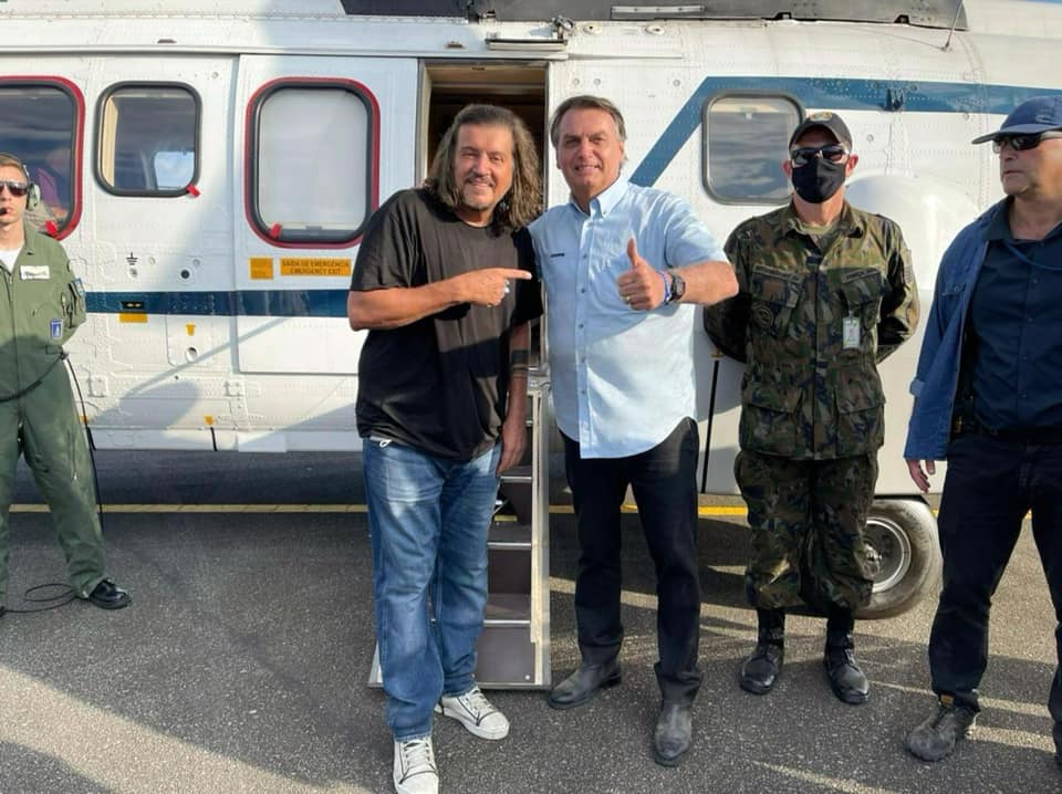 Prefeito Daniel Santana e o presidente Jair Bolsonaro. Foto: Reprodução/Facebook