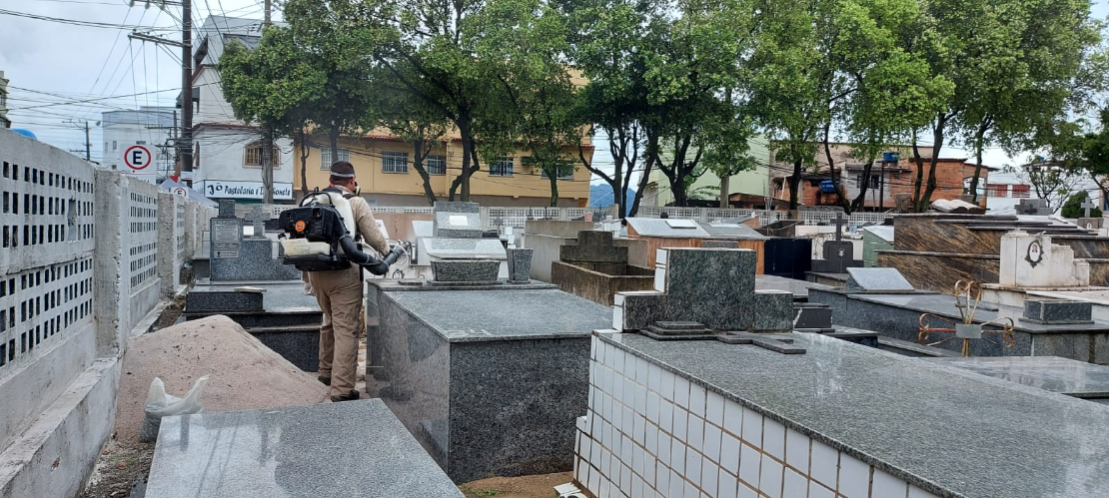 Cemitérios de Cariacica recebem higienização especial para o Dia de Finados. Foto: Divulgação