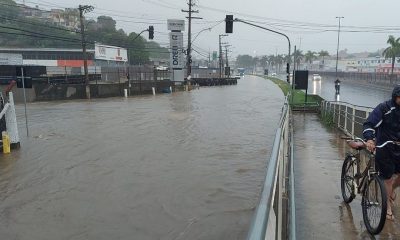 Chuva na BR-262, em Viana. Foto: Reprodução