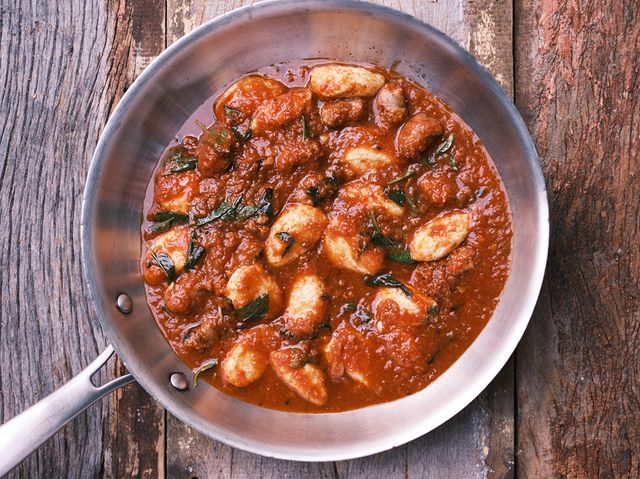 Nhoque de ricota artesanal, com ragú de linguiça de porco. Foto: Reprodução/Instagram