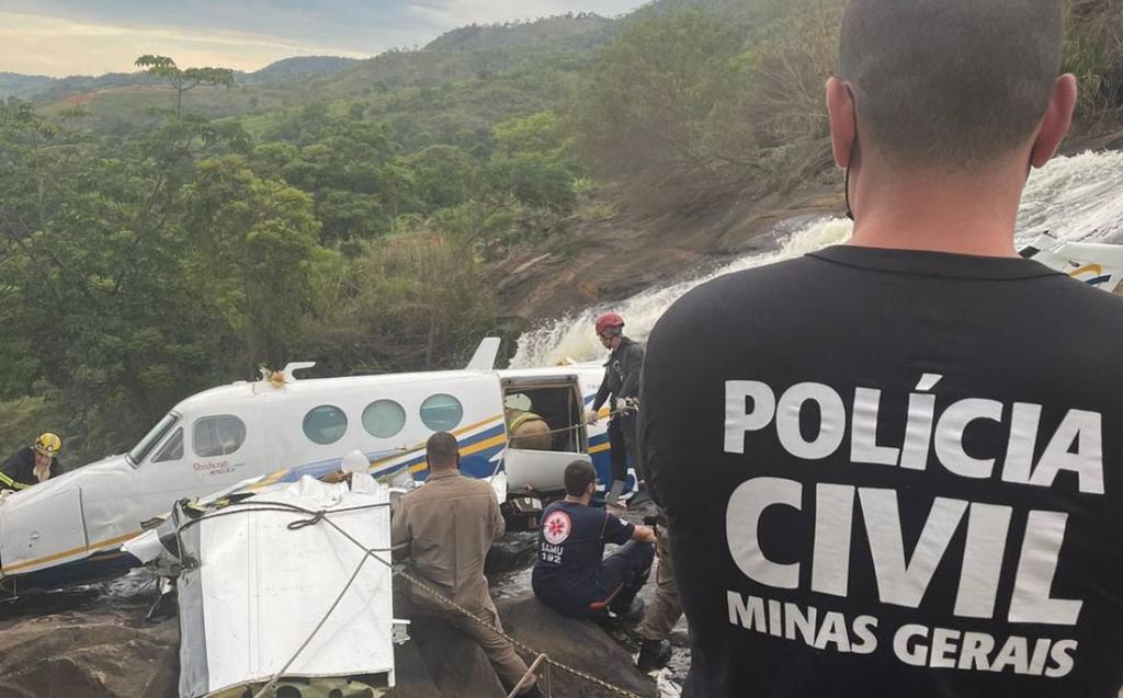 Avião com Marília Mendonça cai em Minas Gerais. Foto: Divulgação/Polícia Civil