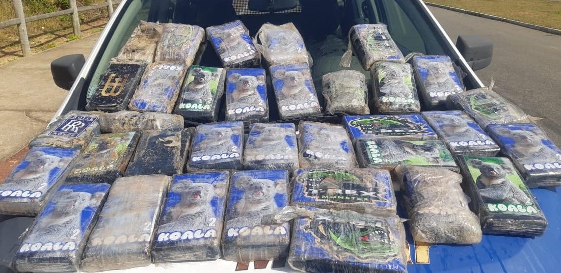 PF fecha cerco contra grupo que exportava cocaína a partir de barcos pesqueiros. Foto: Droga apreendida pela Polícia Federal. Foto: Divulgação