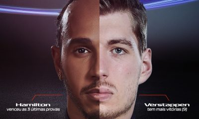 Hamilton e Verstappen. Foto: Divulgação