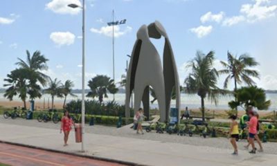 Monumento em homenagem aos profissionais da saúde. Foto: Divulgação