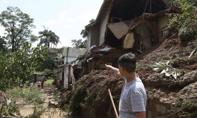 Bairro Castelânea em Petrópolis, após fortes chuvas que atingiram a região Serrana do Rio. Foto: Tânia Rêgo/Agência Brasil