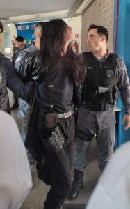 Ex-aluno de 18 anos foi detido após invadir a EMEF Éber Louzada Zippinotti. Foto: Reprodução/WhatsApp