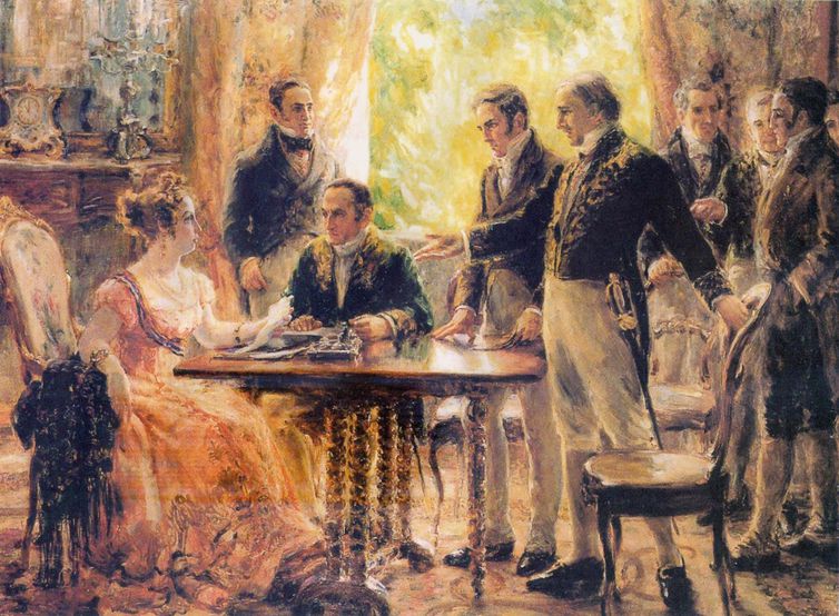 Independência do Brasil, Maria Leopoldina. . Foto: Georgina de Albuquerque, 1922 / Acervo da FBN
