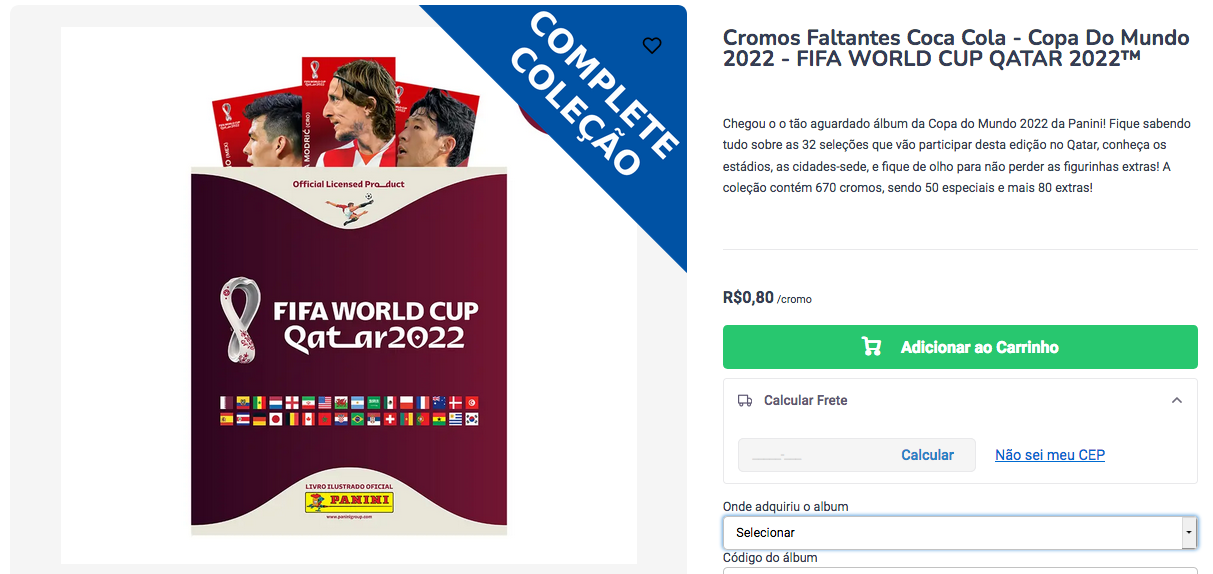 As 80 Figurinhas Extras da Copa 2022