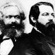 Da esquerda para a direita: Karl Marx e Friedrich Engels