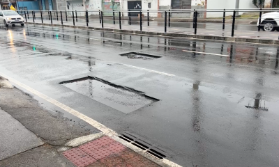 Buracos na avenida Leitão da Silva. Foto: Reprodução
