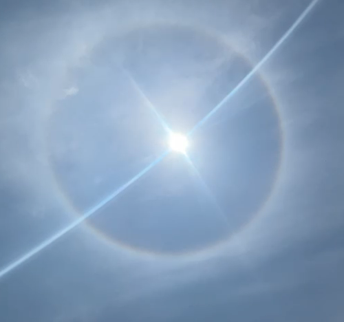 Halo solar. Foto: Reprodução/Renato Rocha