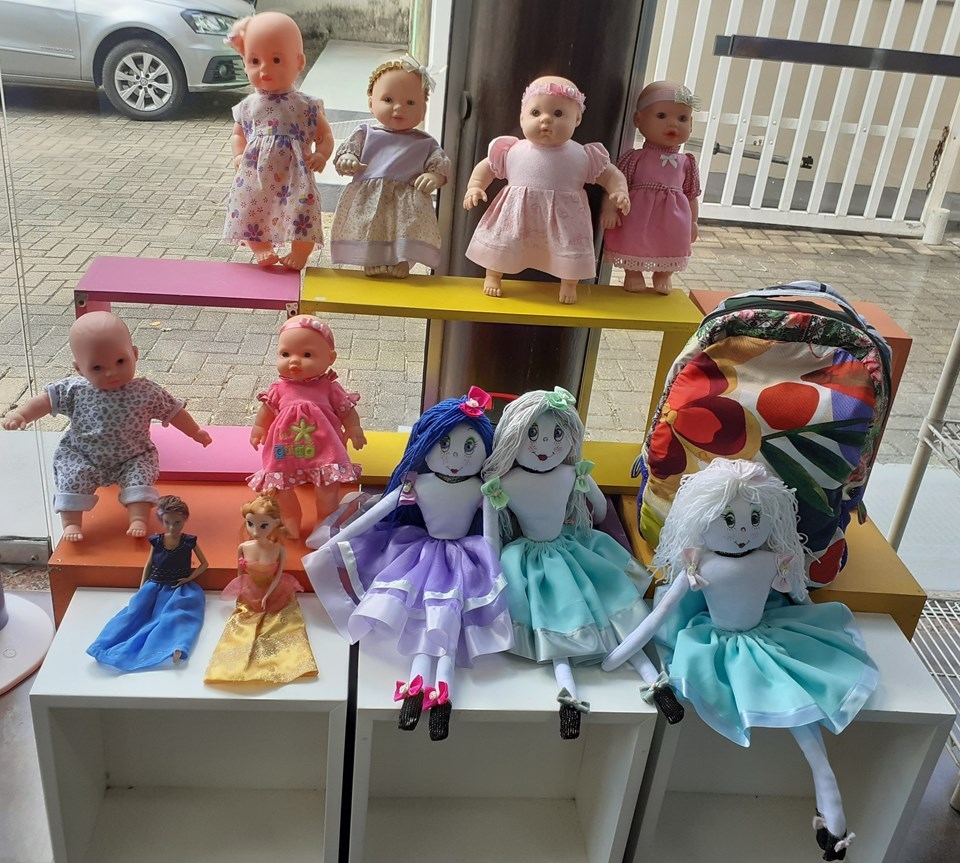 Brinquedos doados por unidade prisional para a Acacci. Foto: Divulgação