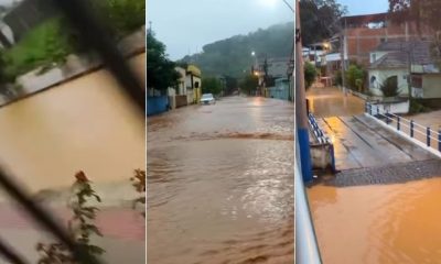 Chuva causa transtornos em Itaguaçu, Itarana e Mimoso do Sul. Foto: Reprodução/Instagram/@capixabadagema