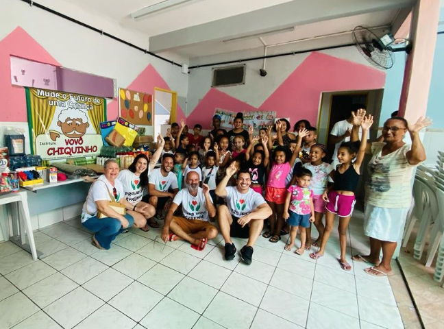 Dia das Crianças no Instituto Vovô Chiquinho. Foto: Reprodução/Instagram