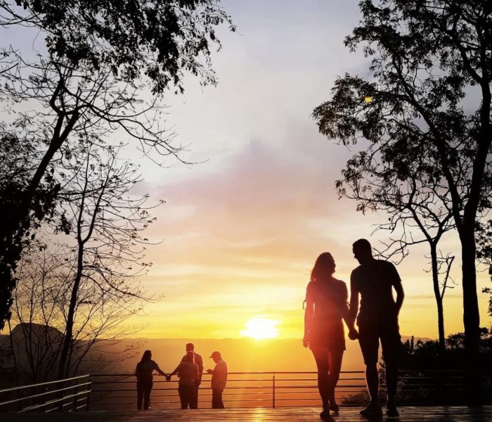 Pôr do Sol no Parque da Fonte da Grande, em Vitória. Foto: Jaqueline Pungal