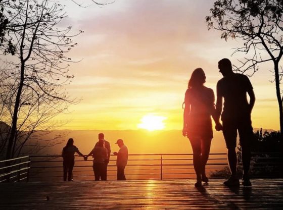 Pôr do Sol no Parque da Fonte da Grande, em Vitória. Foto: Jaqueline Pungal