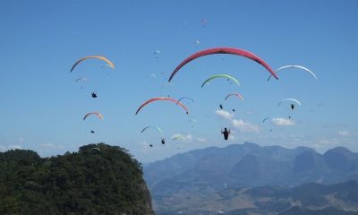 Parapente em Castelo. Foto: Divulgação/Sesport
