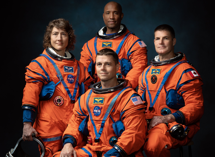 NASA nomeia astronautas para a próxima missão à lua, primeira tripulação sob Artemis. Foto: NASA