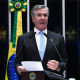 O ex-presidente e ex-senador Fernando Collor (PTB-AL) durante sessão do Congresso. Foto: Roque de Sá/Agência Senado