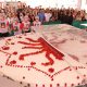 Torta gigante, de 300 quilos, será a atração principal da Festa do Morango 2023. Foto: Divulgação