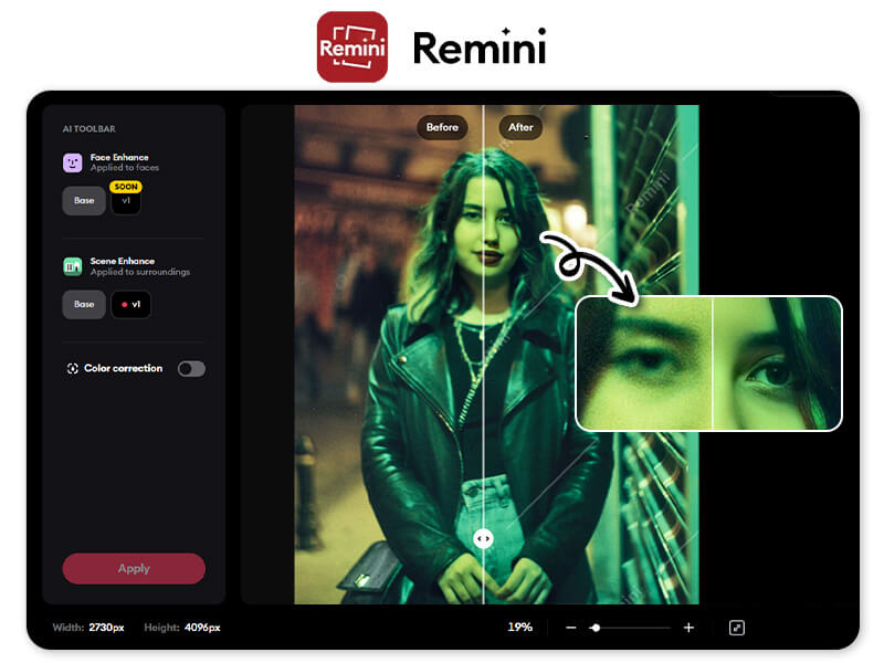 Remini, muito popular por sua função de restaurar fotos antigas, agora o aplicativo também ganhou a função de gerar fotos. Foto: Divulgação