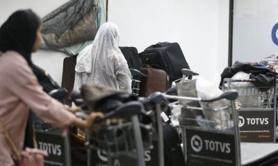 Dia do Refugiado: Afegãos acampados no Aeroporto de Guarulhos. Foto: Paulo Pinto/Agência Brasil