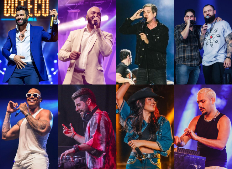Artistas nacionais agitam feriadão no ES. Fotos: Divulgação