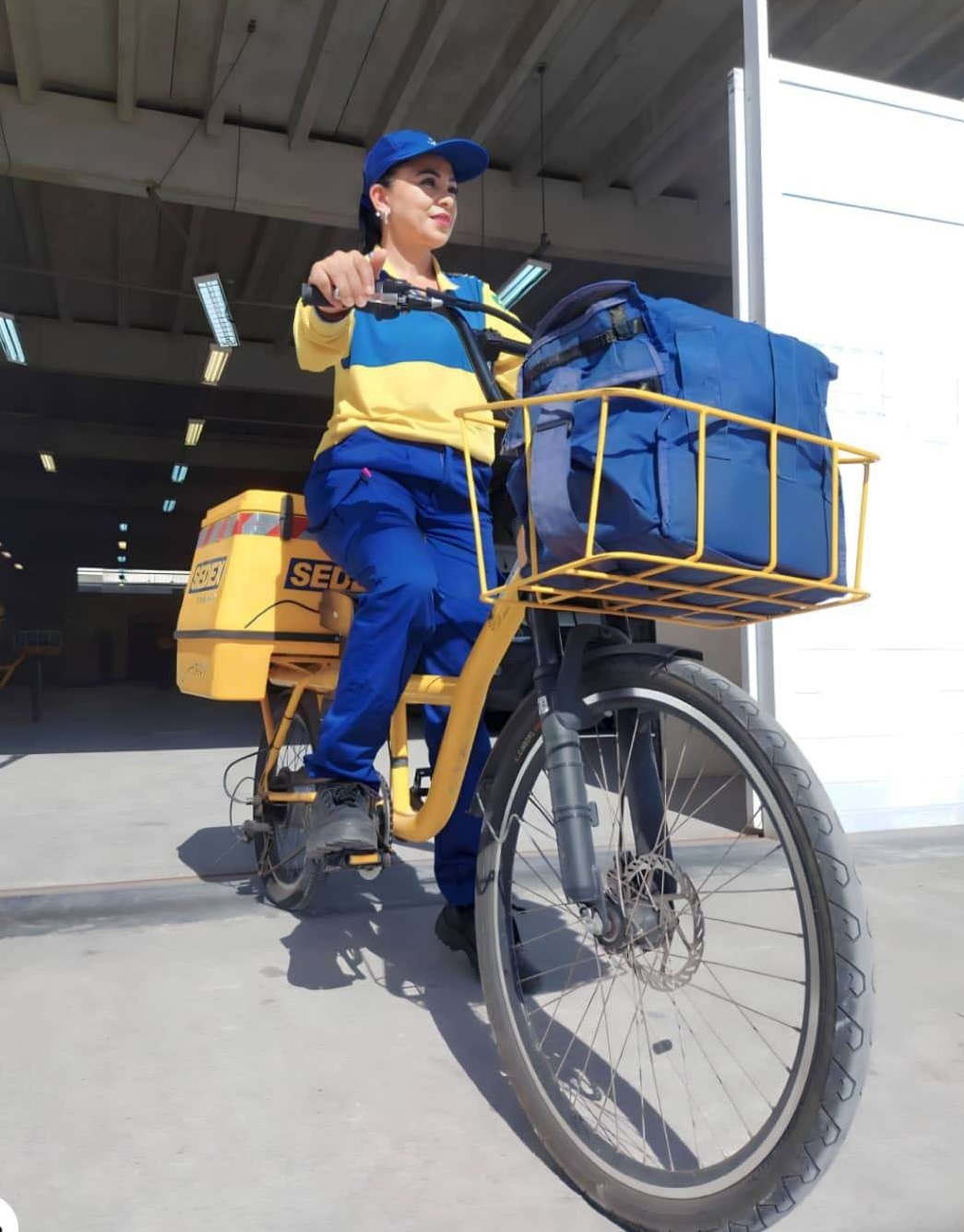 Bicicleta elétrica do Correios. Foto: Divulgação