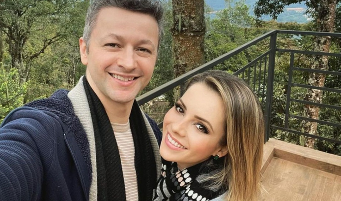 Sandy e Lucas Lima pediram respeito no momento. Foto: Reprodução/Instagram
