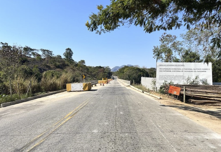 Rodovia ES-488, no trecho que liga o trevo de Morro Grande na ES-482. Foto: Divulgação
