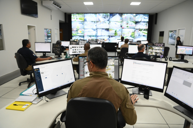 Monitoramento da Guarda Municipal de Vitória. Foto: Marcos Salles