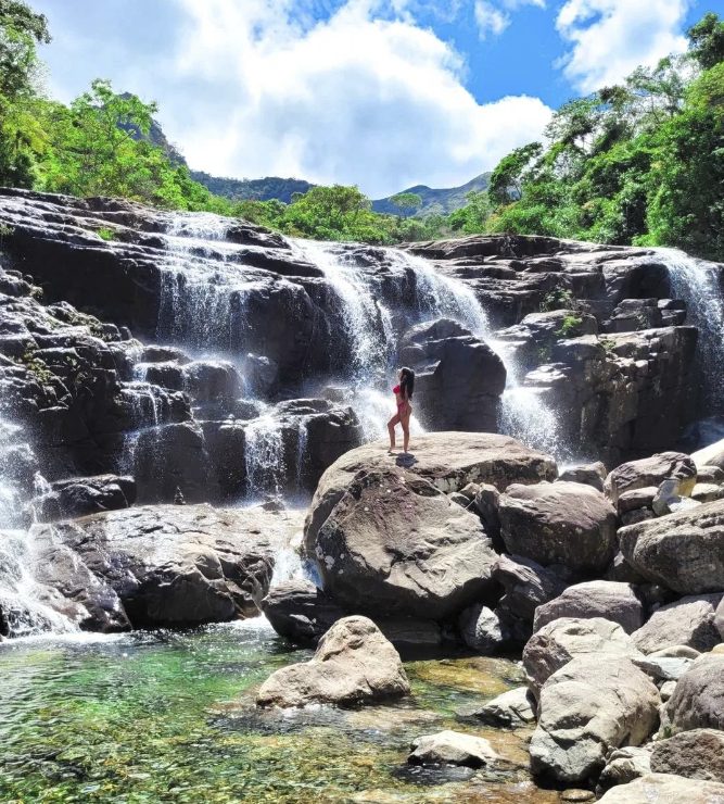 Cachoeira do Rogério, em Rio Claro, Iúna. Foto: Reprodução/Instagram