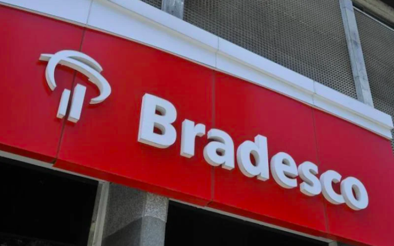Fachado do banco Bradesco
