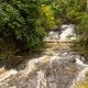 Águas do rio jucu ao lado de vegetação