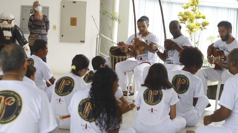 Oficina de capoeira da Apae de Vila Velha. Foto: Reprodução/Instagram