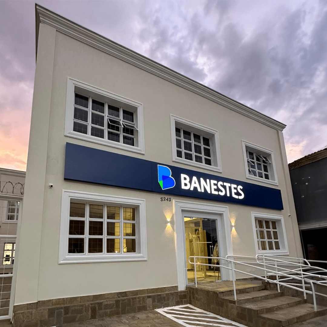 Fachada da agência do Banestes em São José do Rio Preto