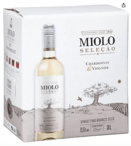 Vinho em caixa ou bag-in-box Miolo Seleção Chardonnay/Viognier