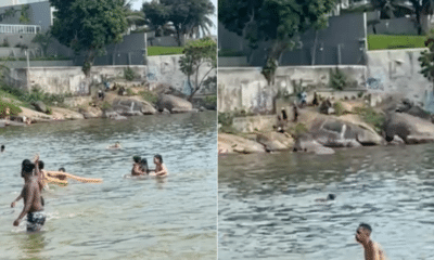 Banhistas assustados com tiros na Ilha do Frade