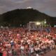 Muitos fiéis na Festa da Penha de 2022 reunidos na Prainha, aos pés do Convento da Penha