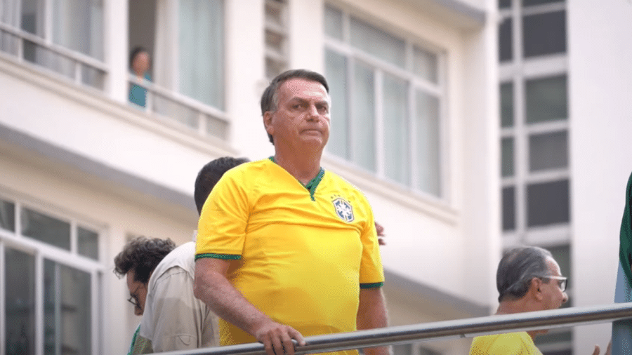 Bolsonaro fez discurso sem citar nomes de ministros do STF. Foto: Reprodução