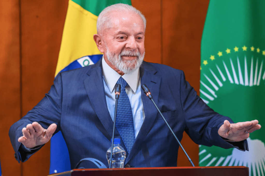 Presidente Lula durante Coletiva de imprensa na Etiopia. Foto: Ricardo Stuckert 