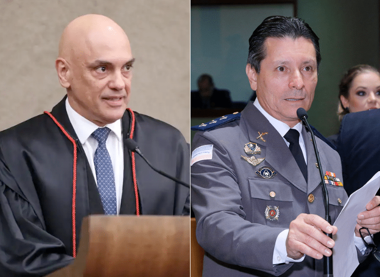 Alexandre de Moraes e Capitão Assumção. Foto: Reprodução