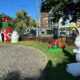 Praça dos Desejos com decoração de Páscoa