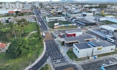 Avenida Norte Sul, em Jardim Limoeiro, na Serra, vista de cima