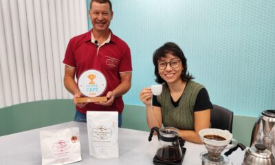 produtor de café Deneval Miranda e a especialista em café Keiko Sato falam sobre a Semana Nacional do Café