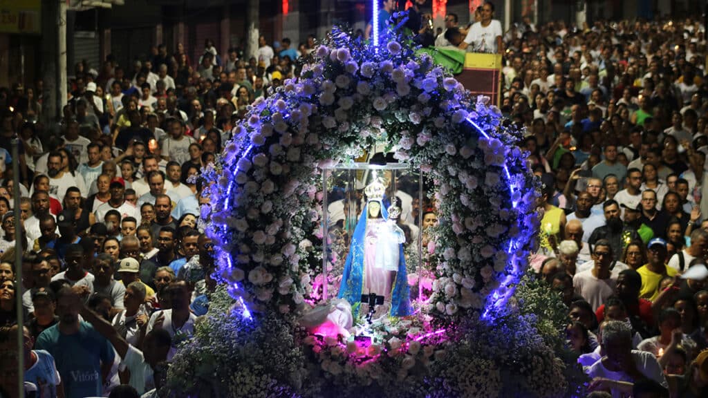 Romaria das Famílias, ou Romaria dos Homens, já é tradição na Festa da Penha. Foto: Divulgação/Convento da Penha