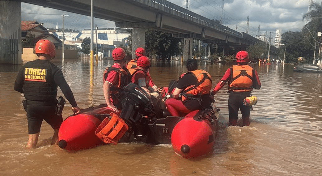 Resgate realizado pelos bombeiros do ES