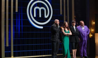 Henrique Fogaça, Ana Paula Padrão, Helena Rizzo e Erick Jacquin são os jurados do MasterChef. Foto: Marcelinho Santos/Band