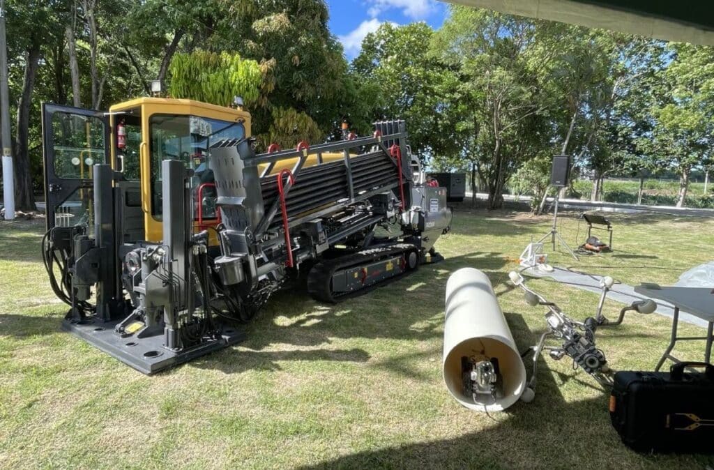 Cesan utiliza robôs em obras da avenida Reta da Penha, em Vitória