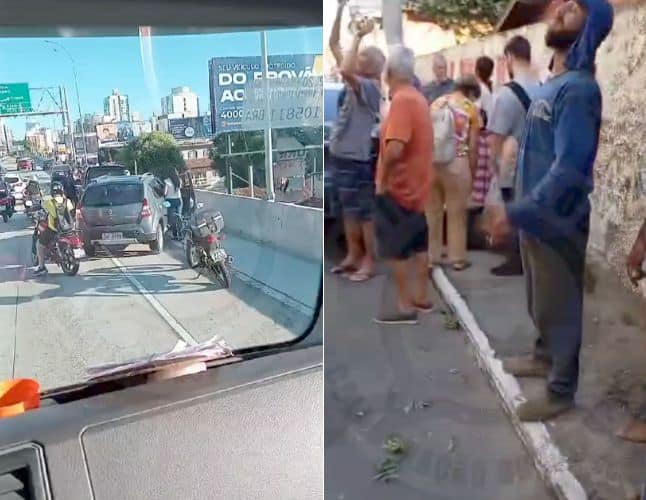 Motociclista sofre acidente e é arremessado da Terceira Ponte